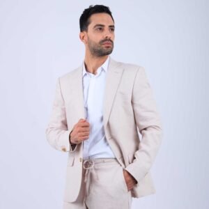 Veste Homme Lin Beige