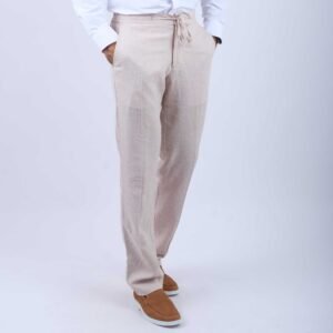 Pantalon Lin Beige Ref141