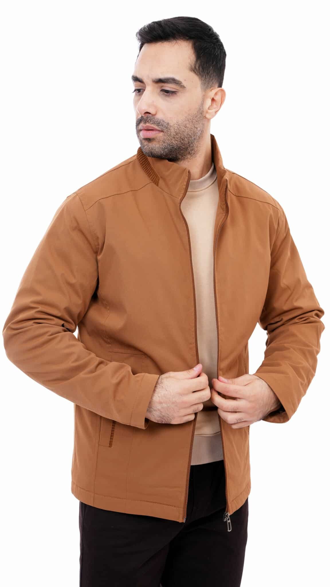 Blouson homme Premium camel – Image 2
