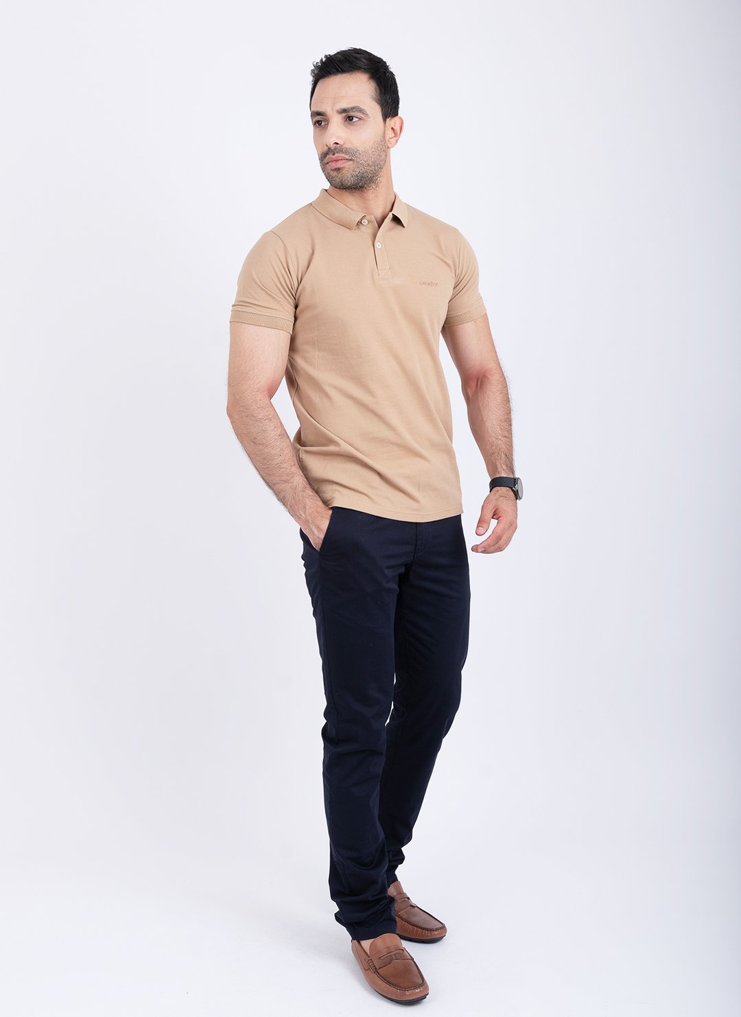 Polo uni beige 4 Polo uni beige – Image 4