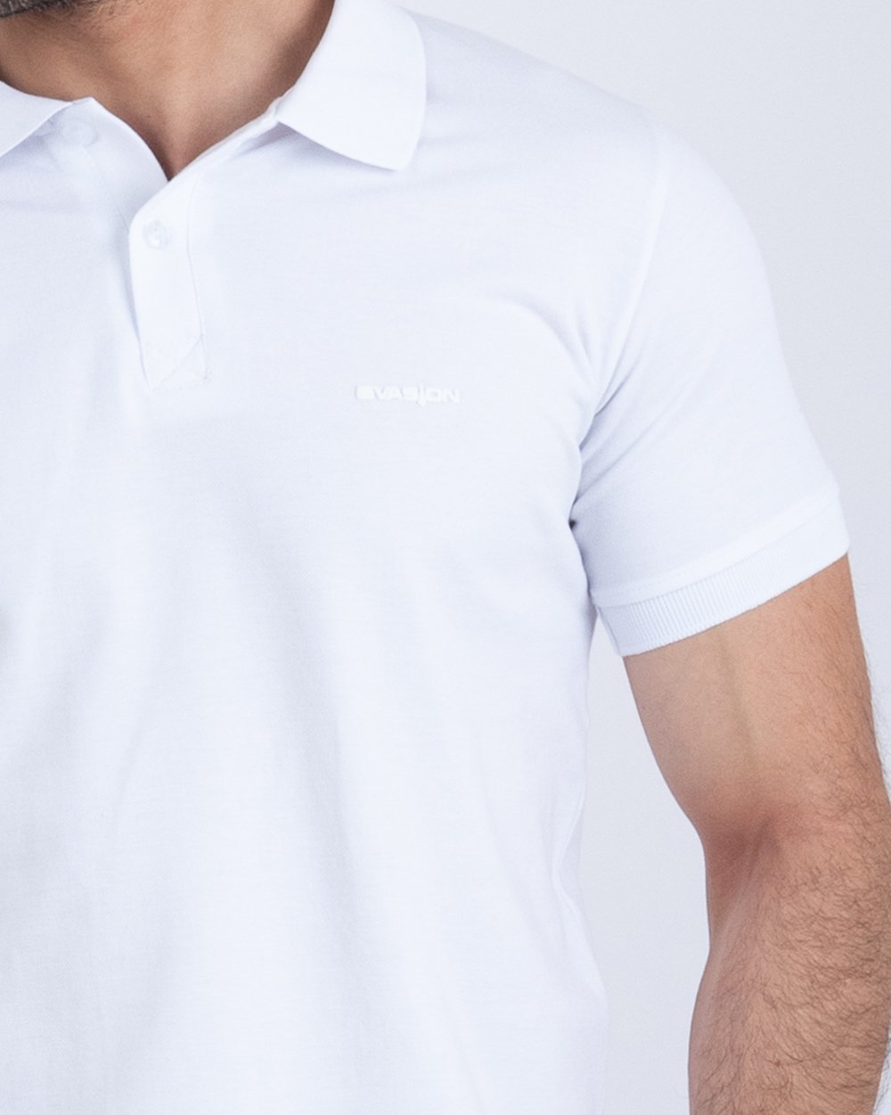 Polo uni Blanc 2 Polo uni Blanc – Image 2