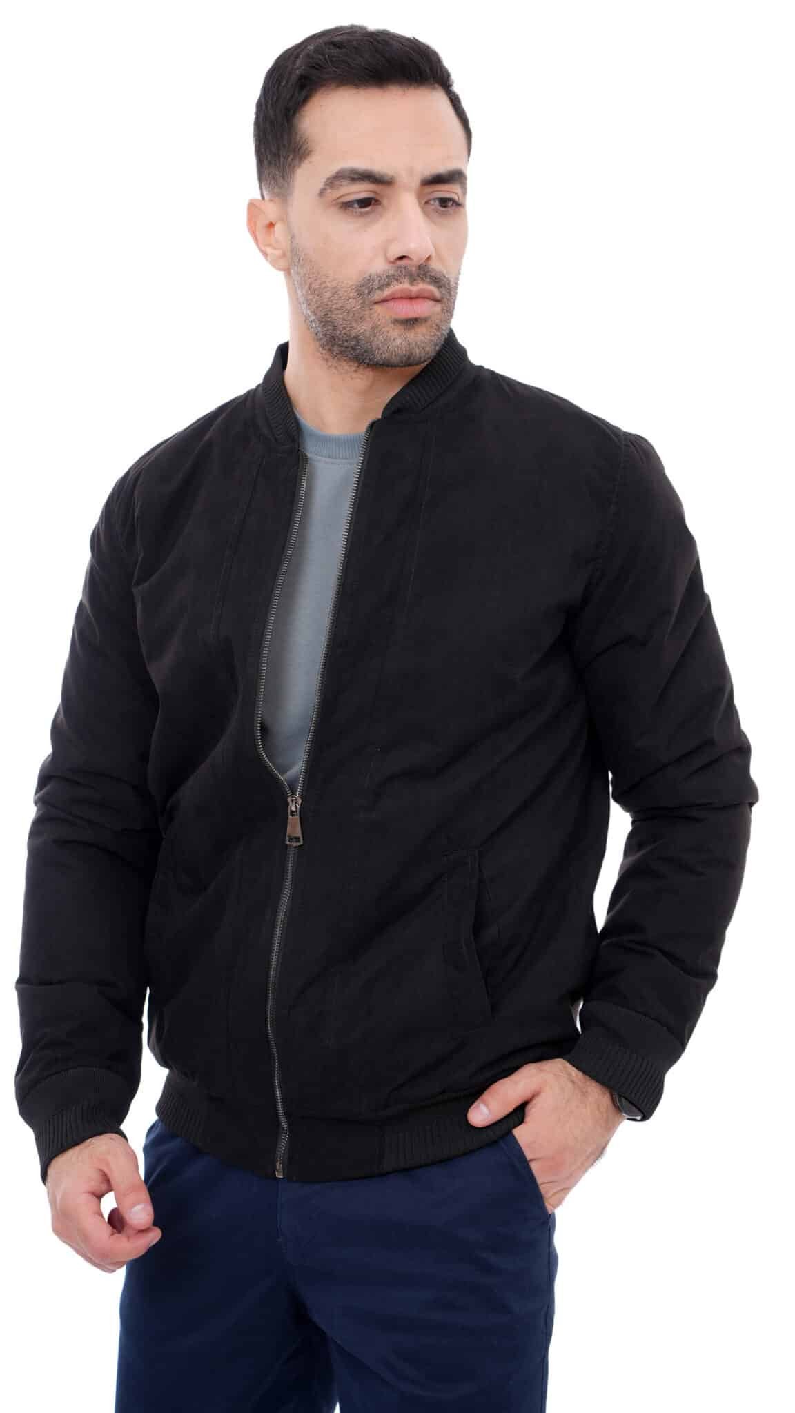 Blouson Daim Noir – Image 2