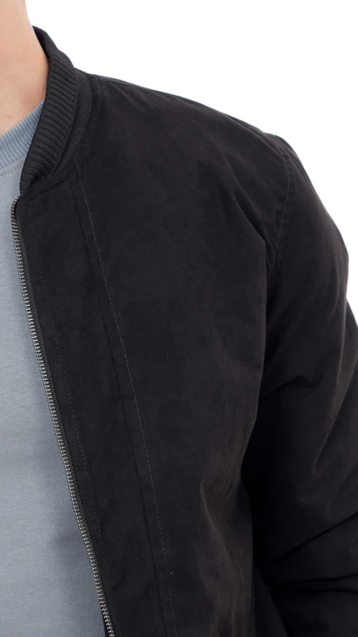 Blouson Daim Noir – Image 3