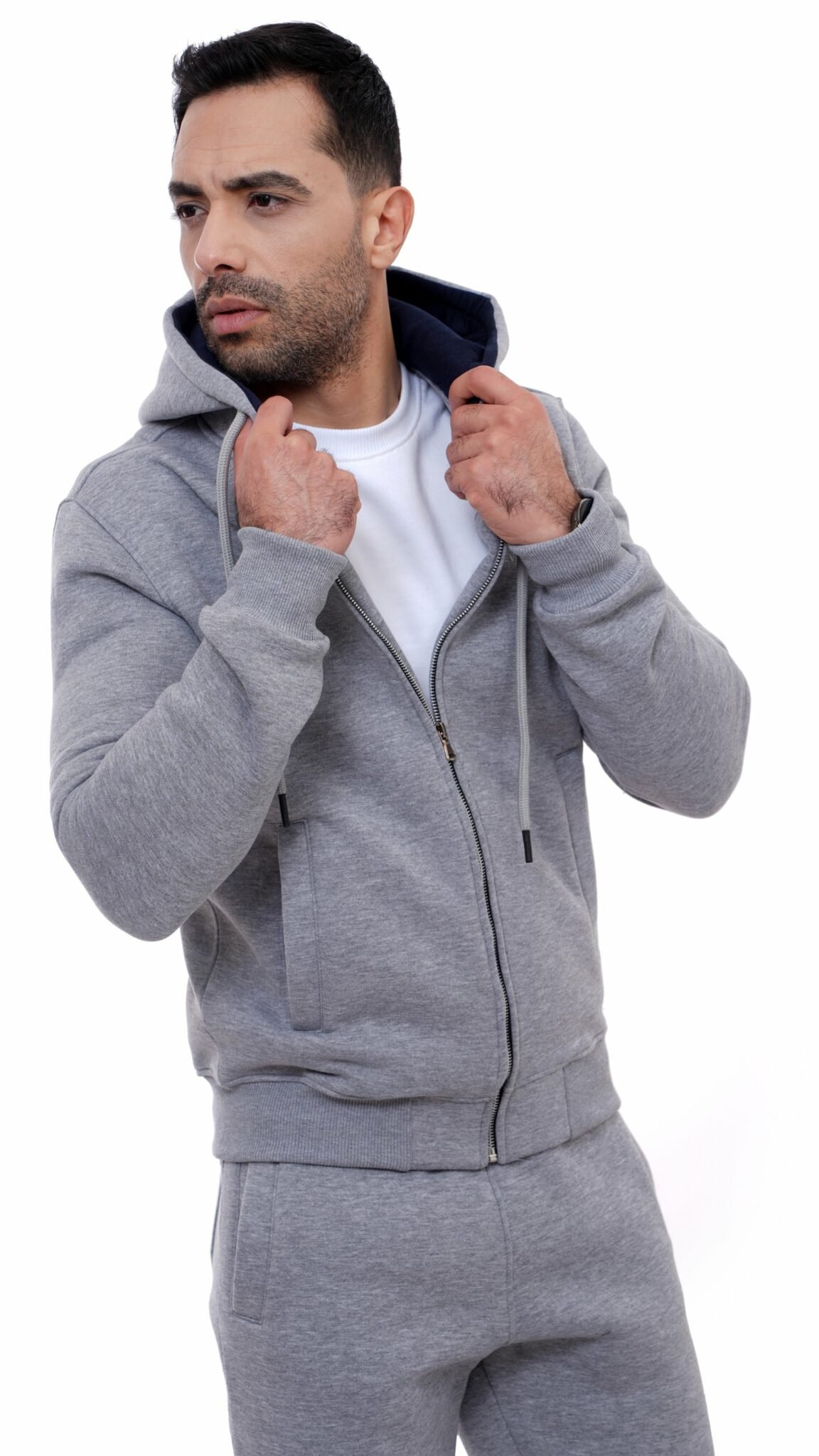 Gillet Capuche gris – Image 2