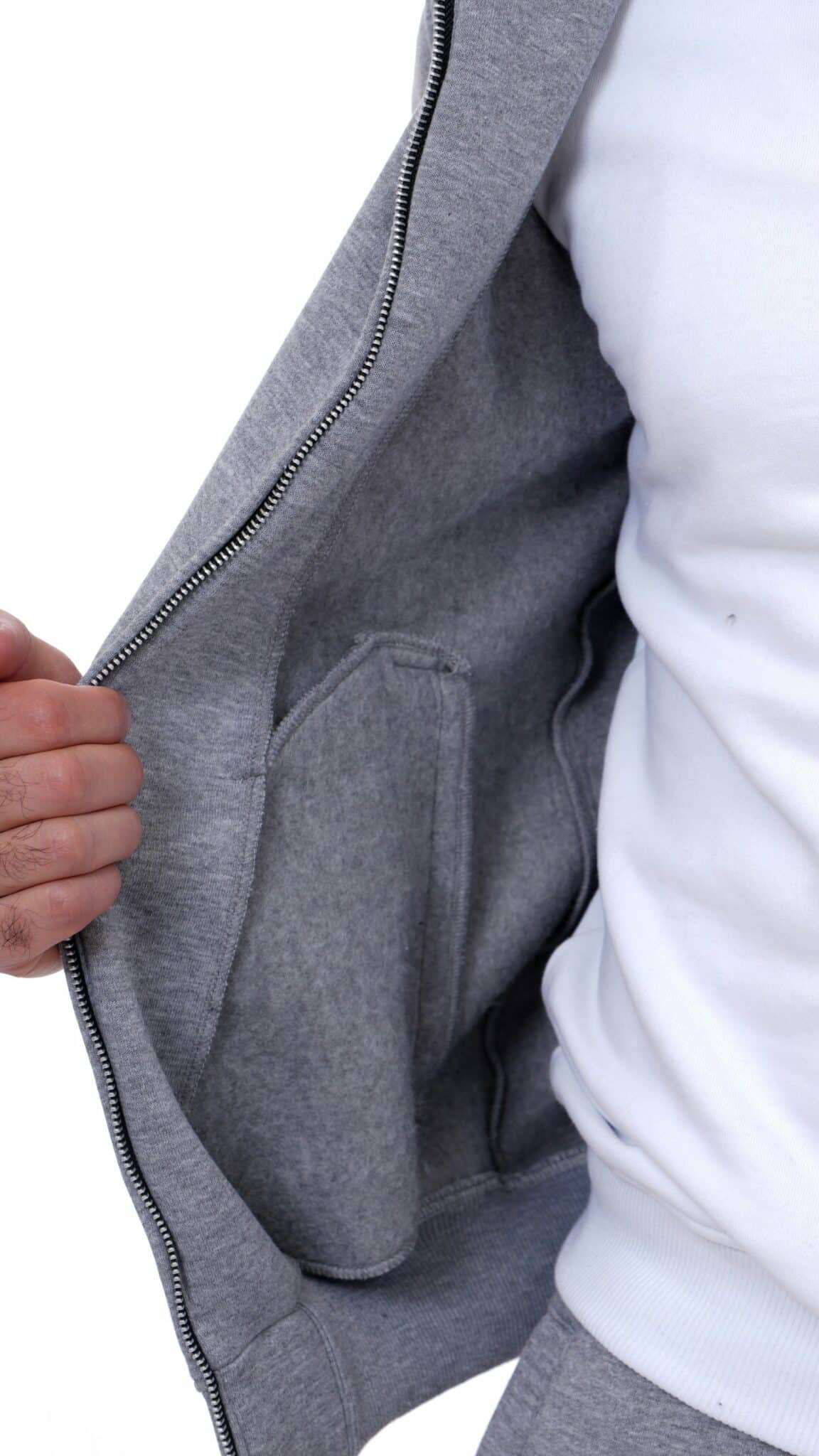 Gillet Capuche gris – Image 5