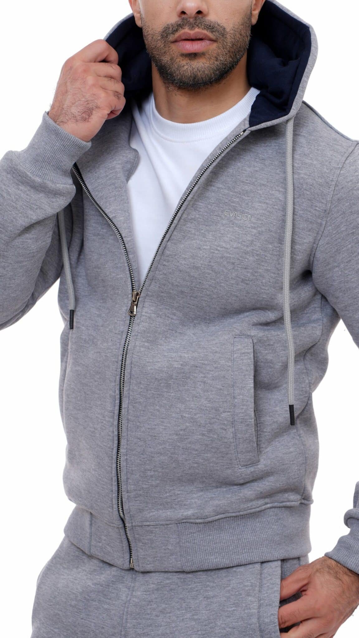 Gillet Capuche gris – Image 3