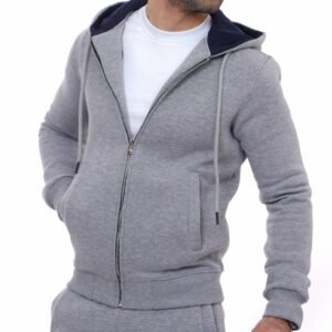 Gillet Capuche gris