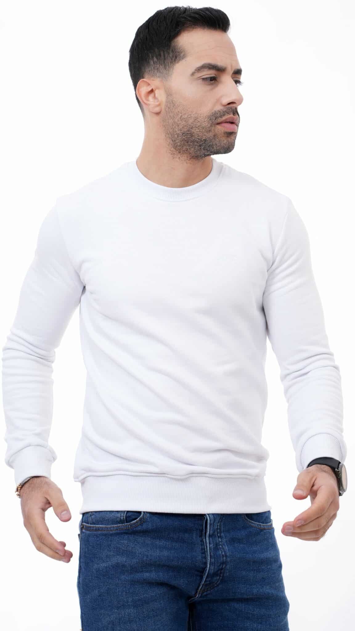 Pull Homme Blanc 2 Pull Homme Blanc – Image 2