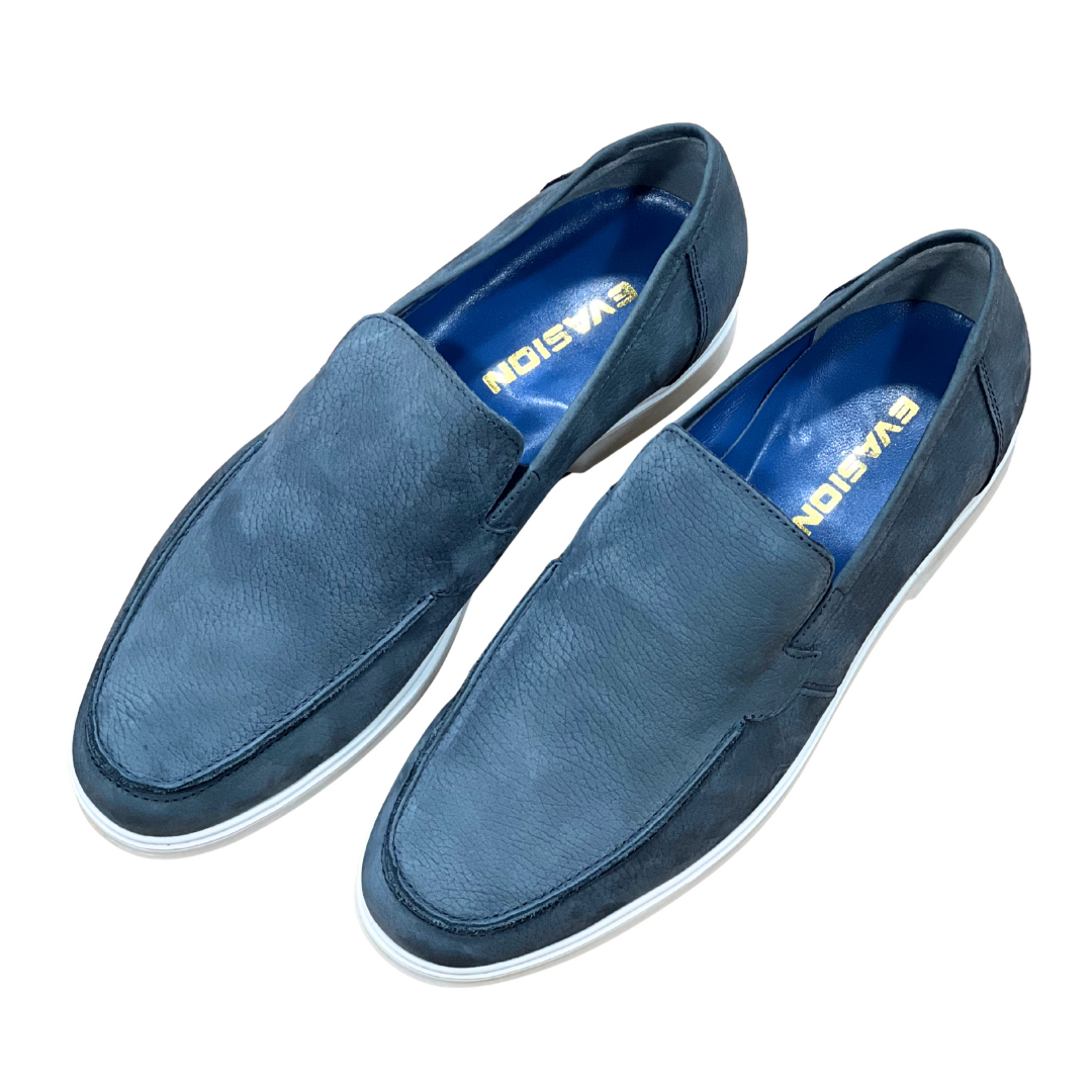 Mocassin Nubuck Bleu 2 Mocassin Nubuck Bleu – Image 2