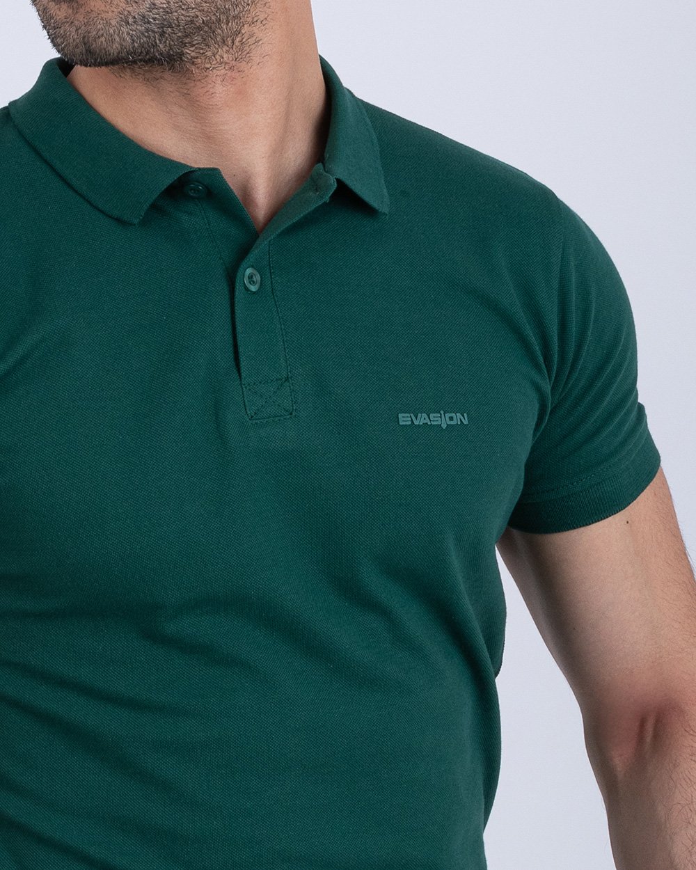 Polo uni vert 3 Polo uni vert – Image 3