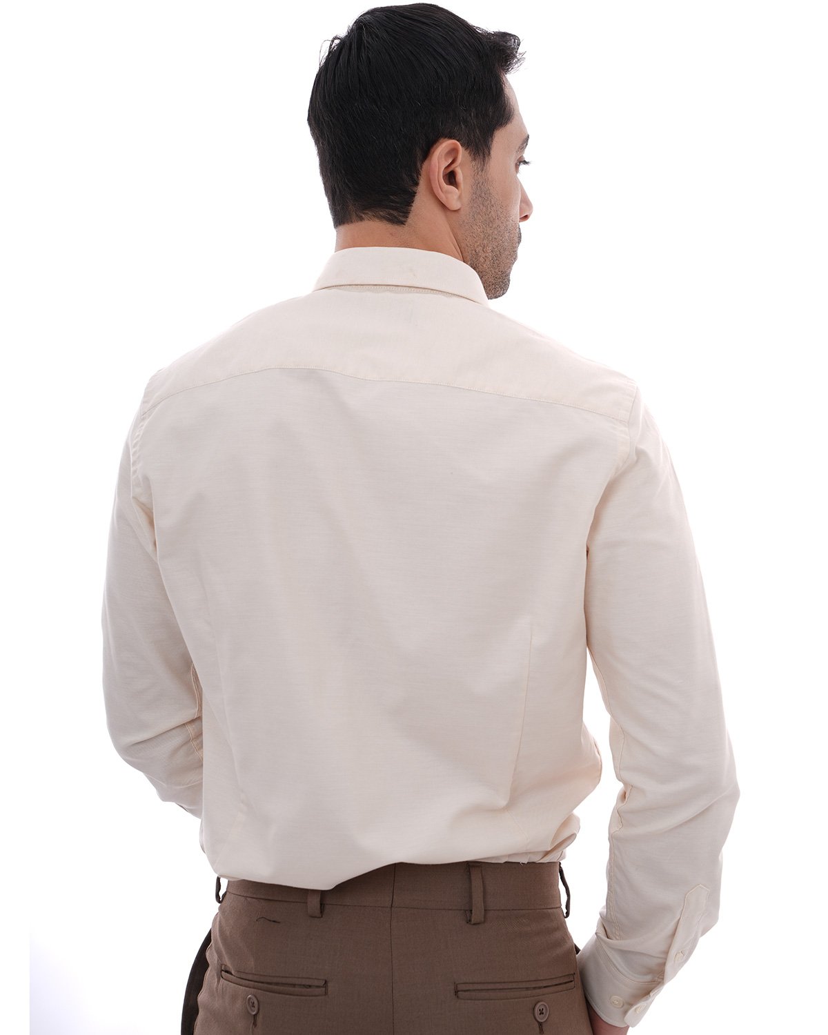 Chemise beige fil 3 Chemise beige fil – Image 3