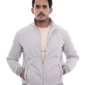 Blouson gris clair