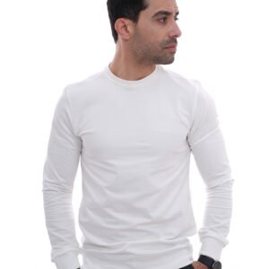 Pull Homme Manches Longues Blanc