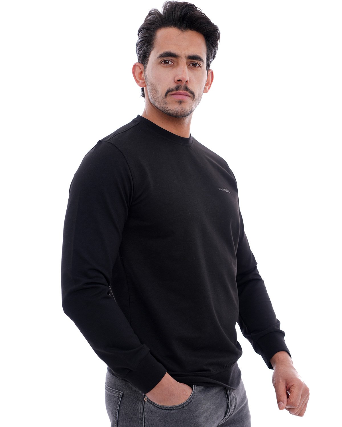 Pull Homme Manches Longues Noir 1 Pull Homme Manches Longues Noir
