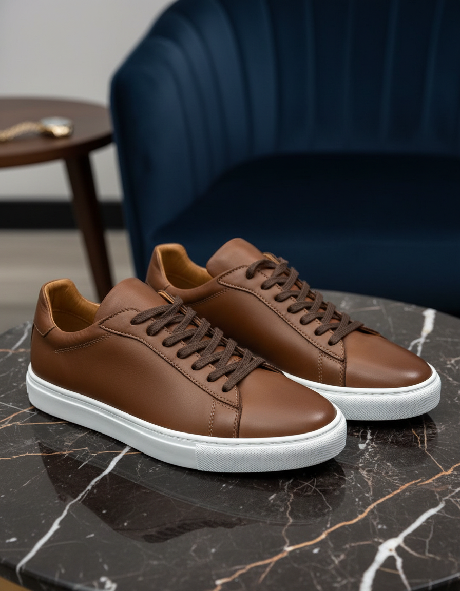 Chaussures Prestige en Cuir camel 1 Chaussures Prestige en Cuir camel