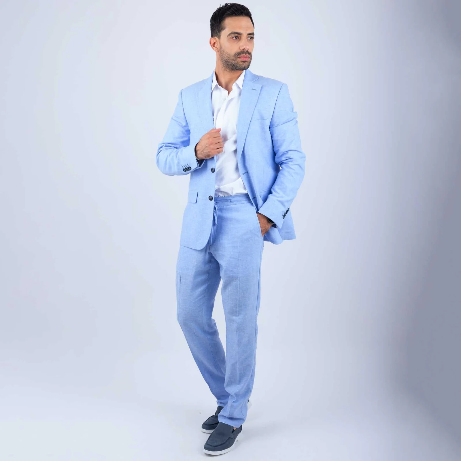 Pantalon Lin ciel 4 Pantalon Lin ciel – Image 4