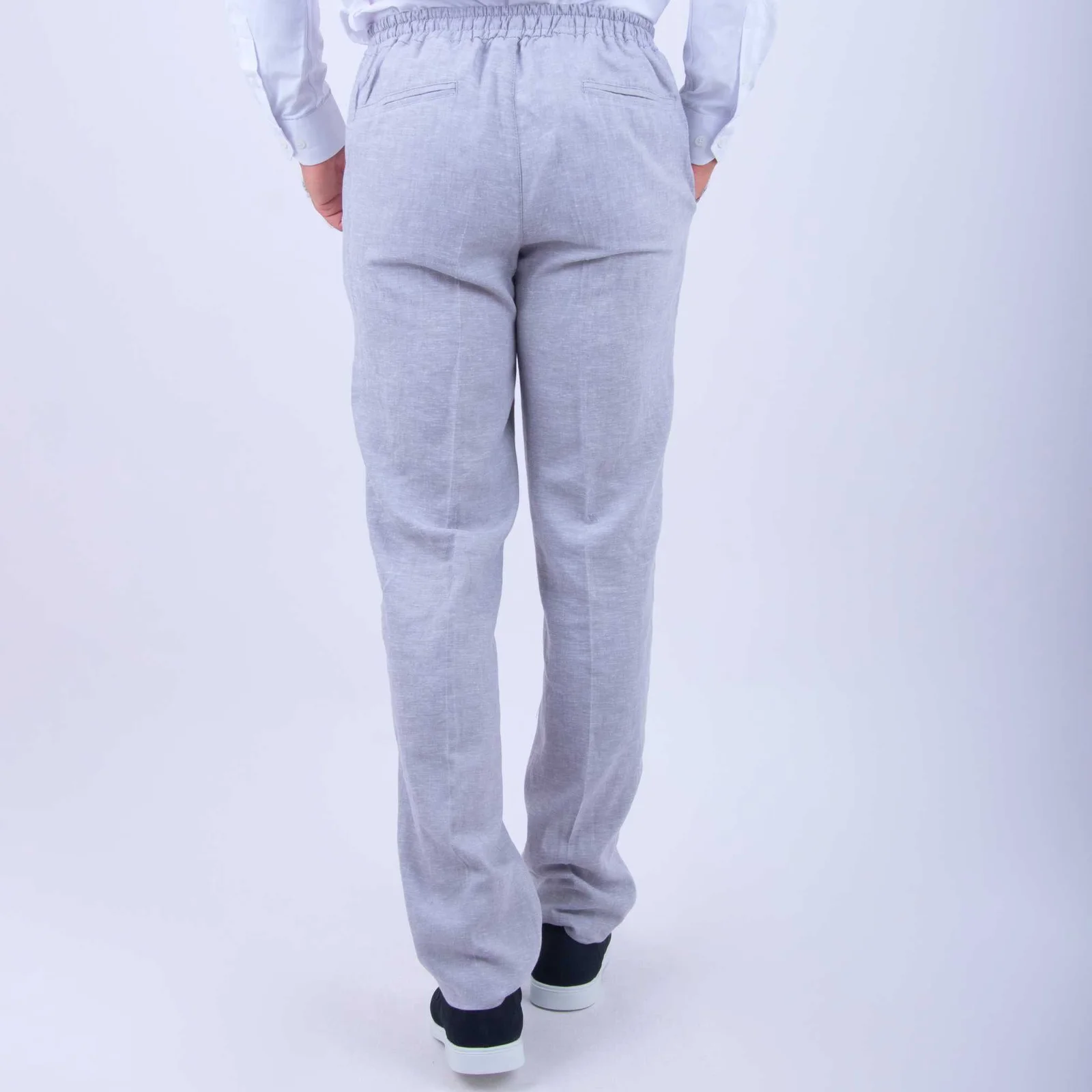 Pantalon Lin gris 4 Pantalon Lin gris – Image 4