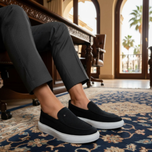 Chaussure Slip-On Homme Bleu Marine