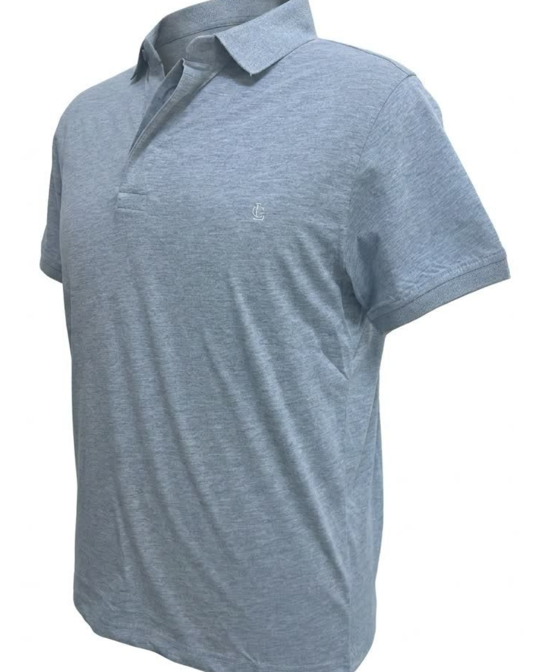 Polo Homme Bleu Ciel Grisé – Coupe Classique 3 Polo Homme Bleu Ciel Grisé – Coupe Classique – Image 3