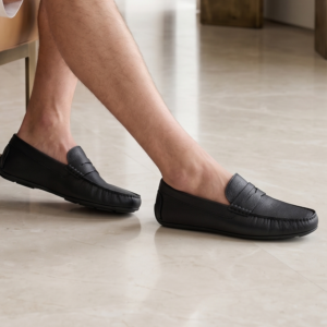 Mocassins Cuir Noir
