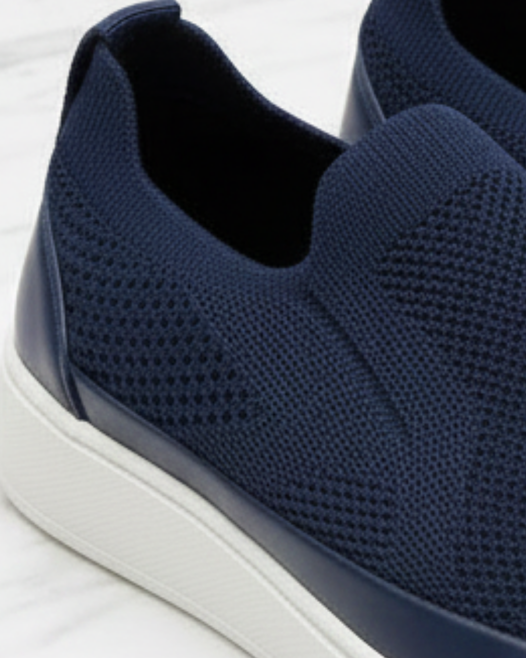Basket slip-on homme maille bleu 5 Basket slip-on homme maille bleu – Image 5