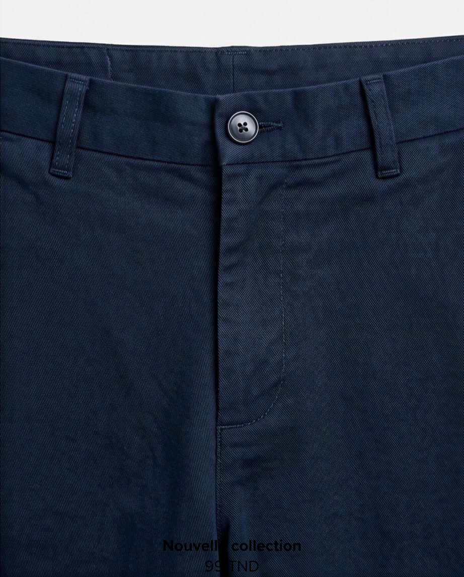 pantalon chino bleu marine homme 3 pantalon chino bleu marine homme – Image 3