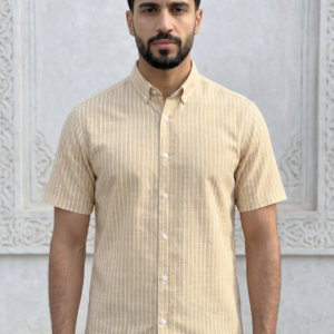 Chemise Lin Homme Beige