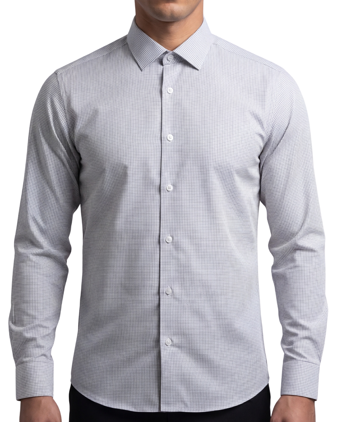 Chemise gris manche longue 3 Chemise gris manche longue – Image 3