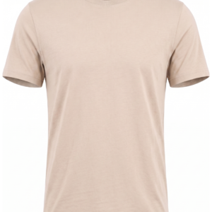 T-Shirt Beige Col Rond Premium pour Homme