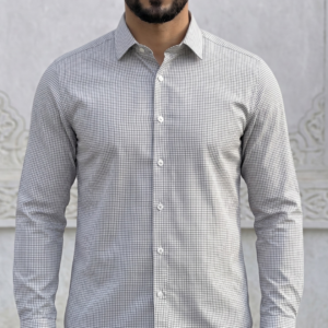 Chemise gris manche longue
