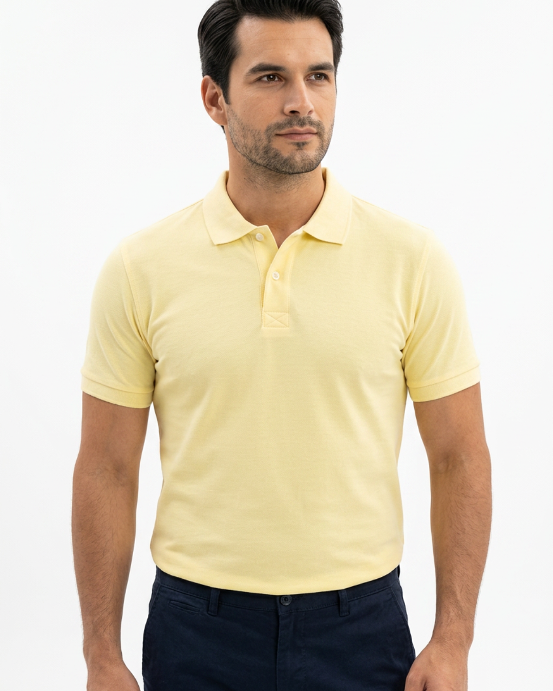 Polo Jaune Pastel 2 Polo Jaune Pastel – Image 2