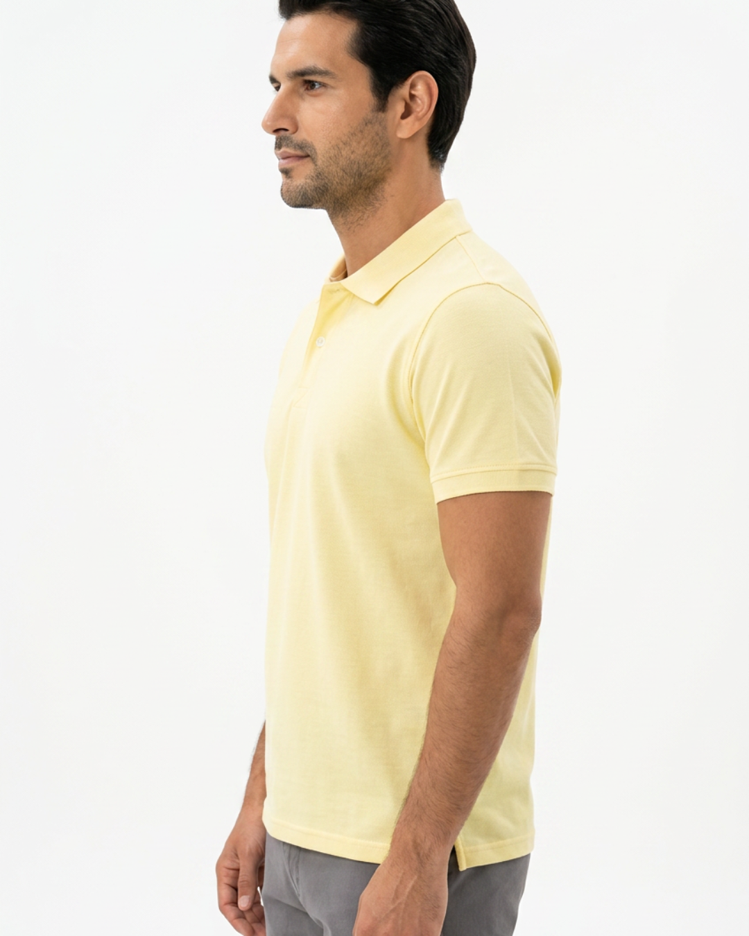 Polo Jaune Pastel 3 Polo Jaune Pastel – Image 3