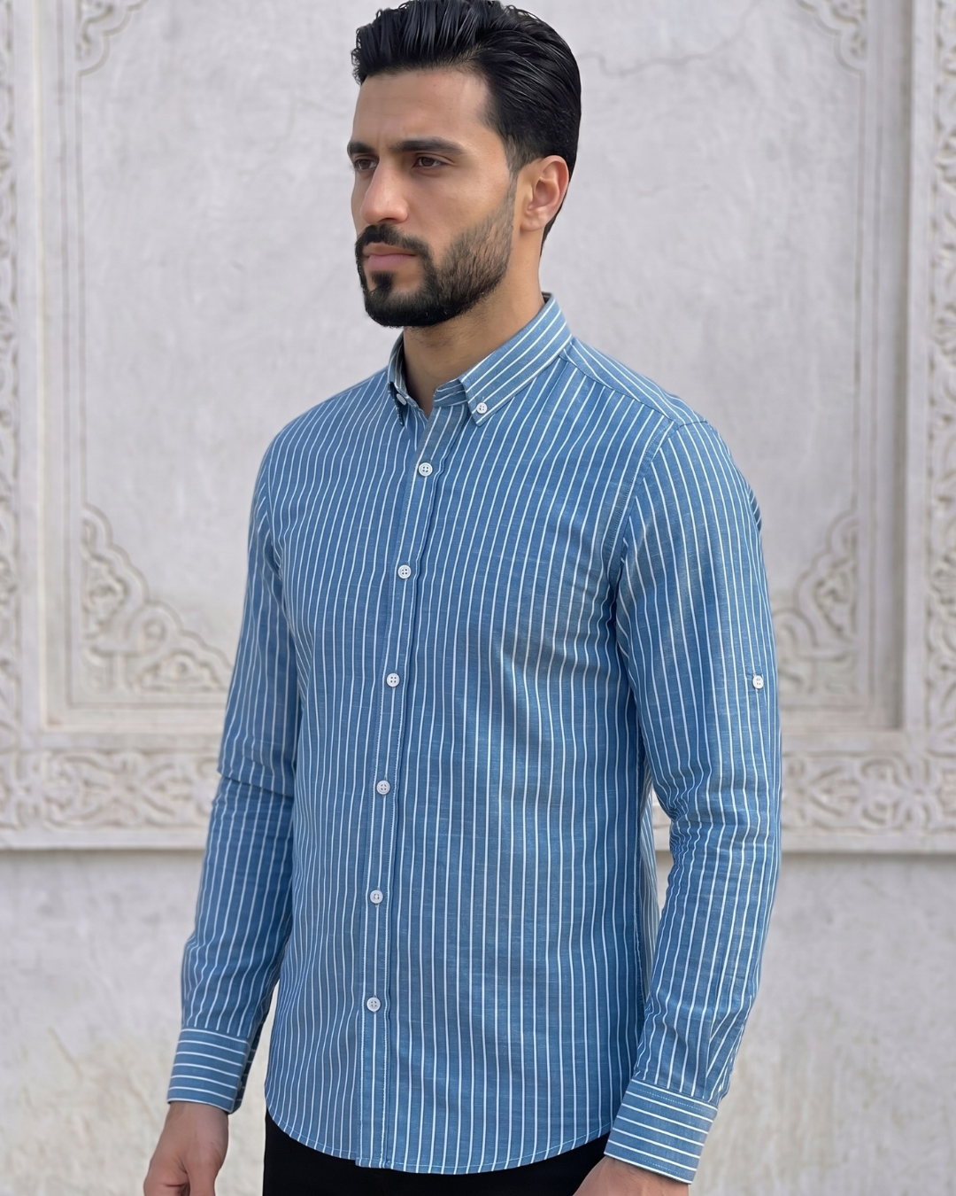 Chemise Lin Homme Turquoise Manche Longue 1 Chemise Lin Homme Turquoise Manche Longue
