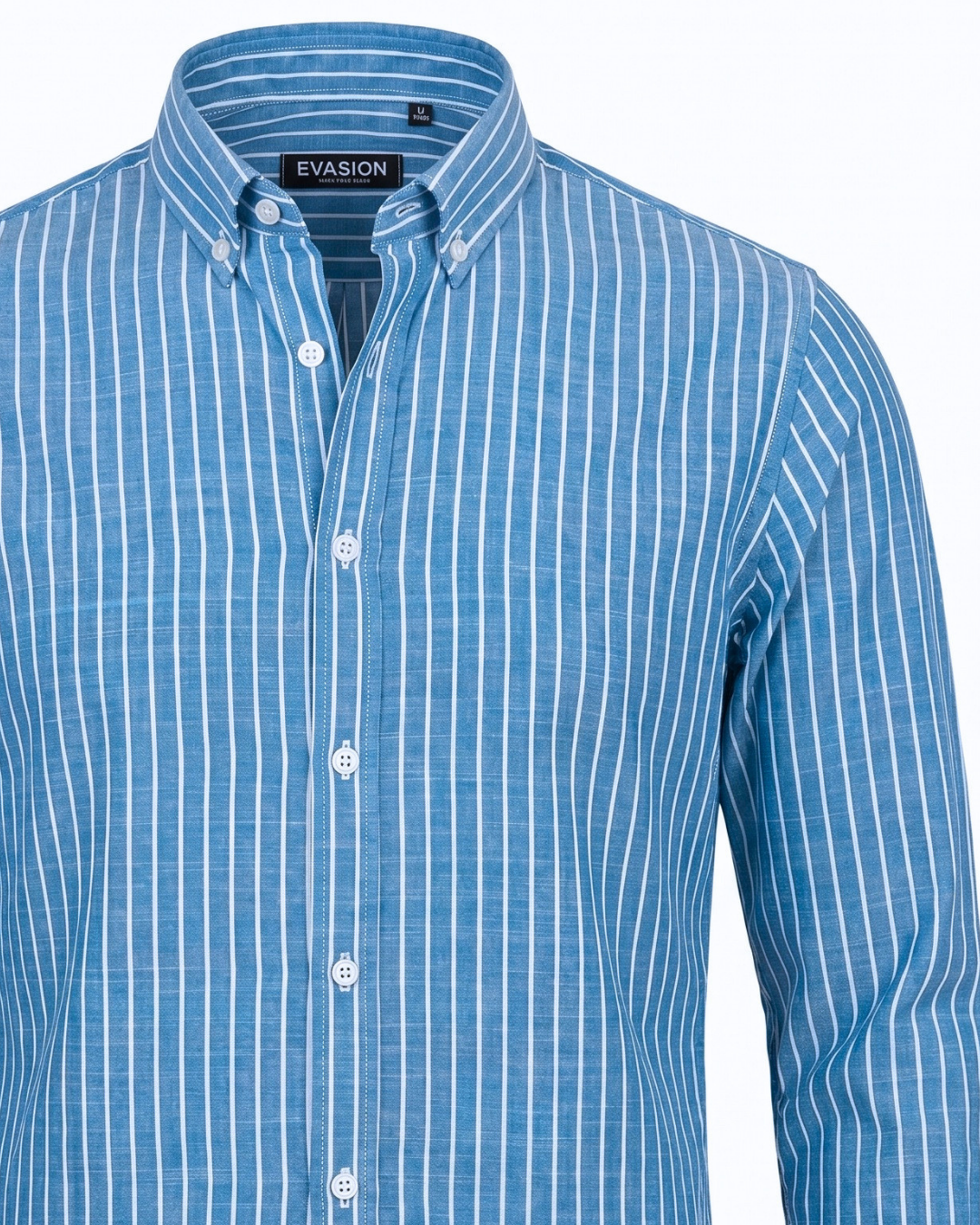 Chemise Lin Homme Turquoise Manche Longue 5 Chemise Lin Homme Turquoise Manche Longue – Image 5