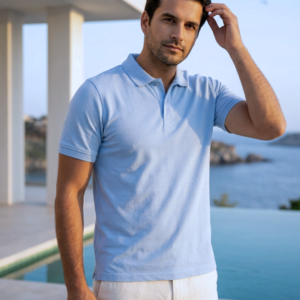 polo uni ciel pour homme -evasion