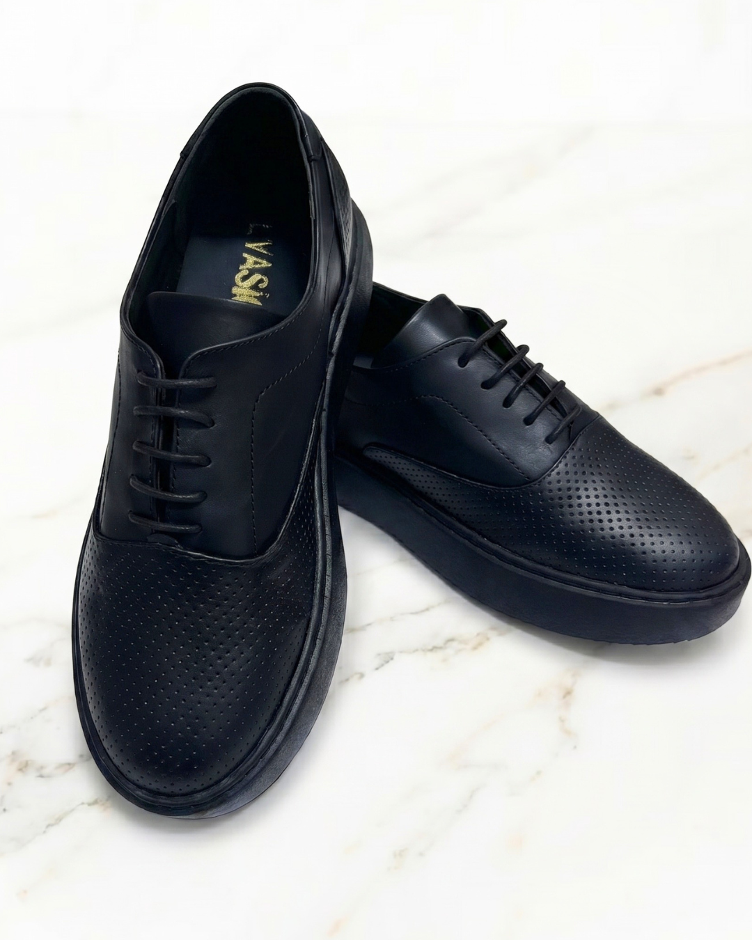 Chaussures Noir cuir confortable 3 Chaussures Noir cuir confortable – Image 3