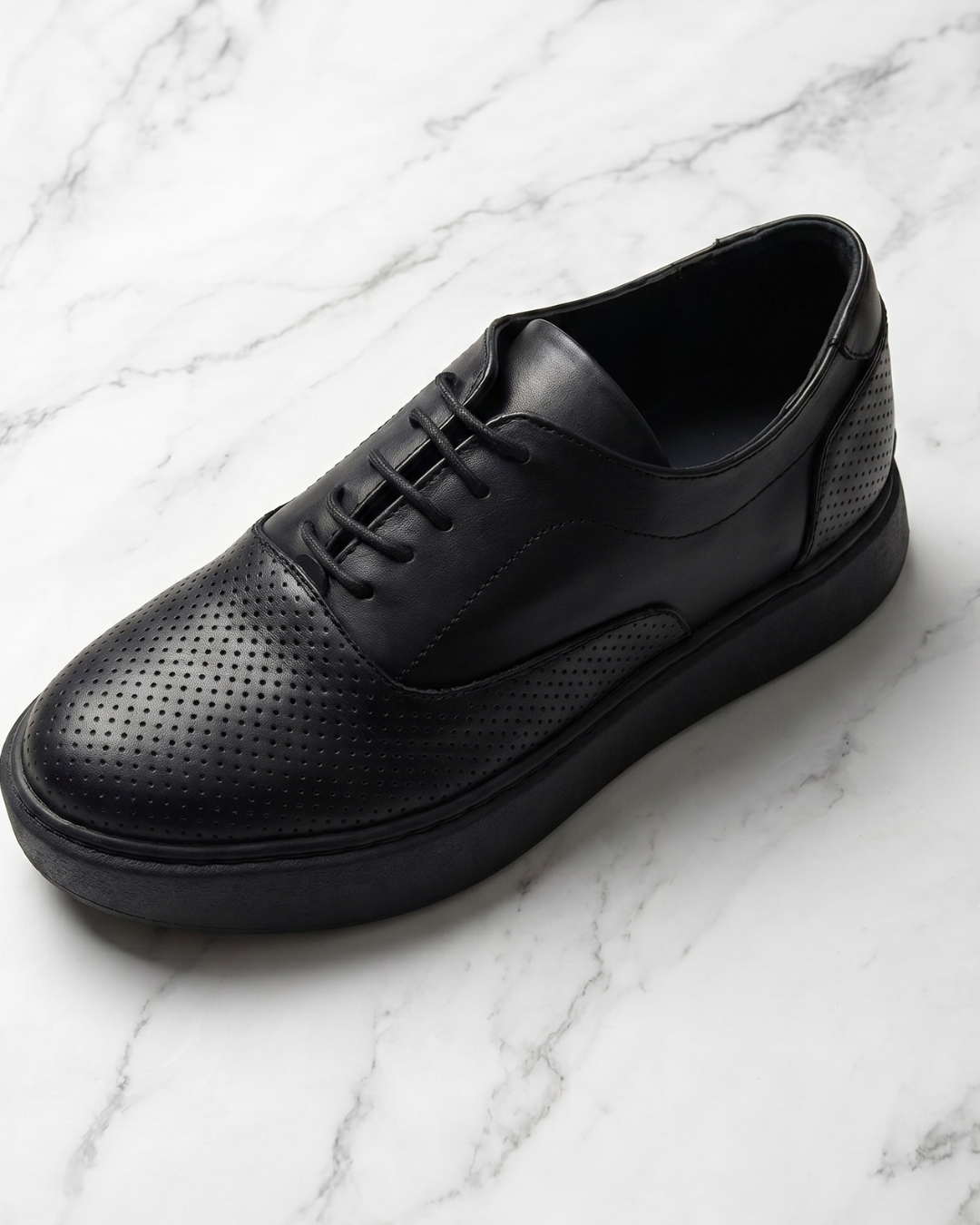 Chaussures Noir cuir confortable 4 Chaussures Noir cuir confortable – Image 4