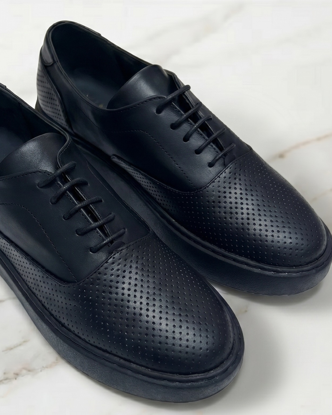 Chaussures Noir cuir confortable 6 Chaussures Noir cuir confortable – Image 6