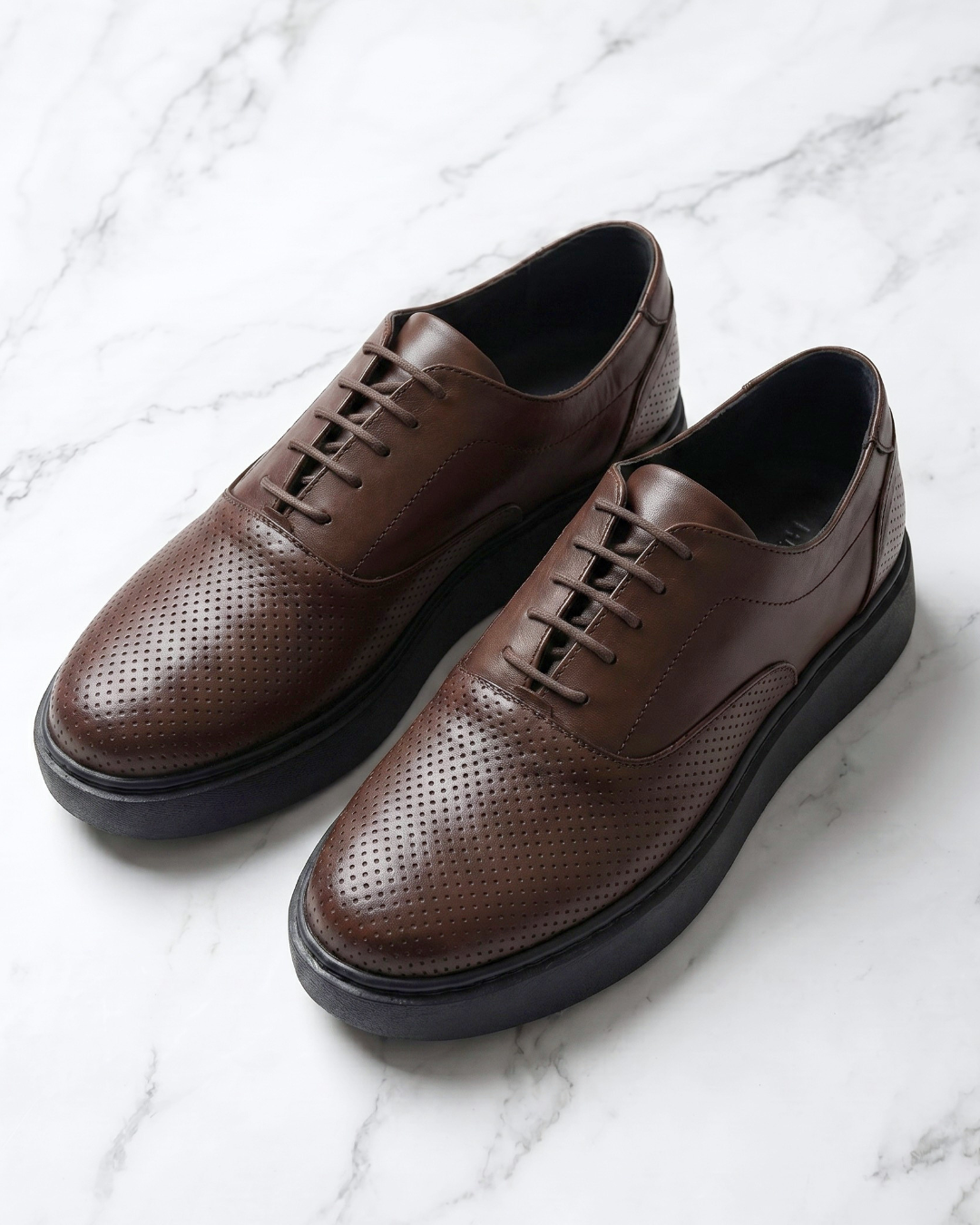 Chaussures Marron cuir confortable 2 Chaussures Marron cuir confortable – Image 2