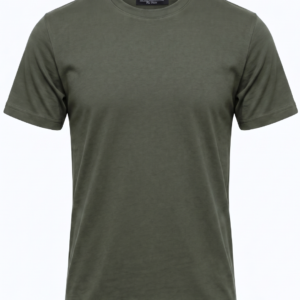 T-Shirt Basique Col Rond - Vert Foncé