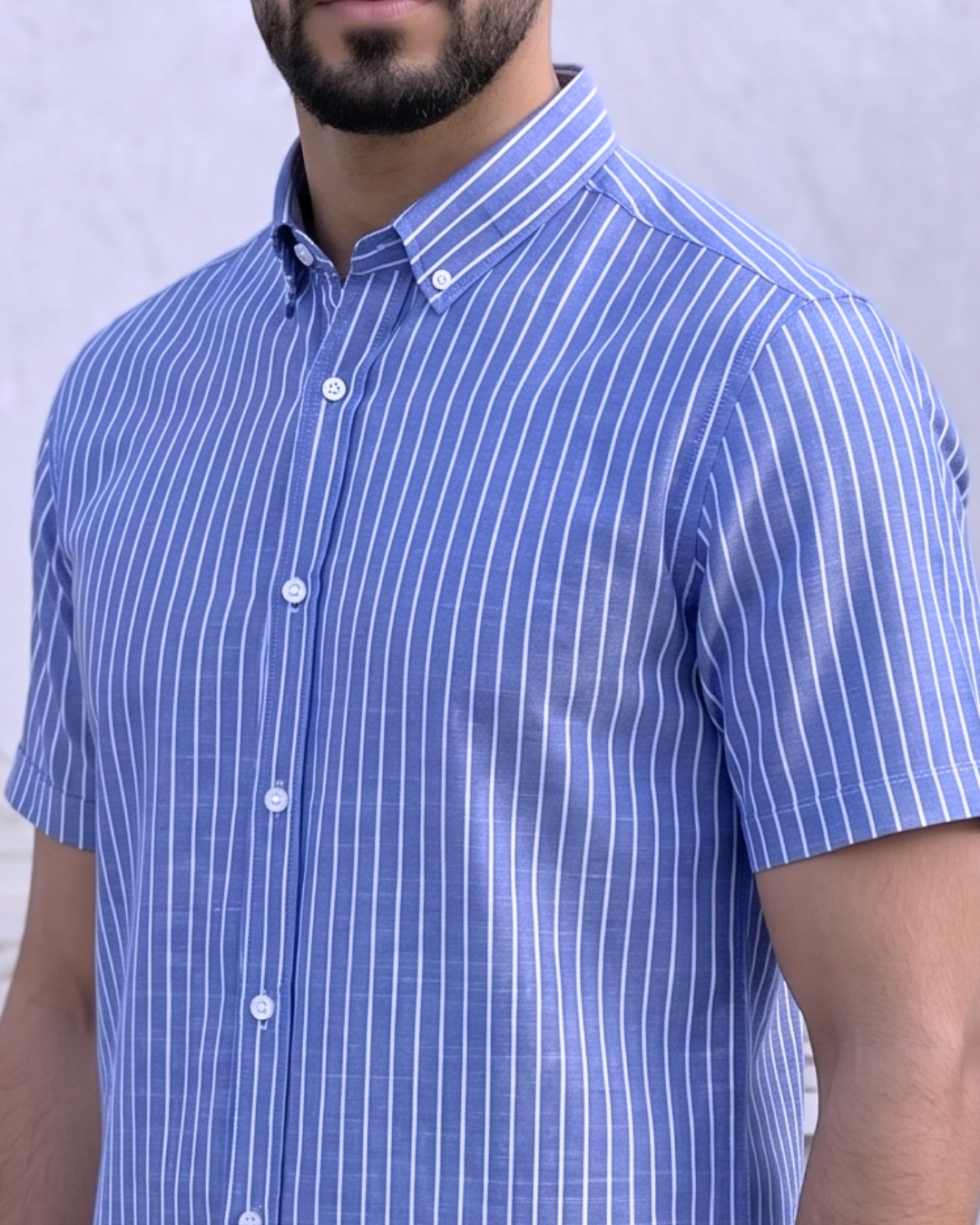 Chemise Lin Homme Bleu 3 Chemise Lin Homme Bleu – Image 3