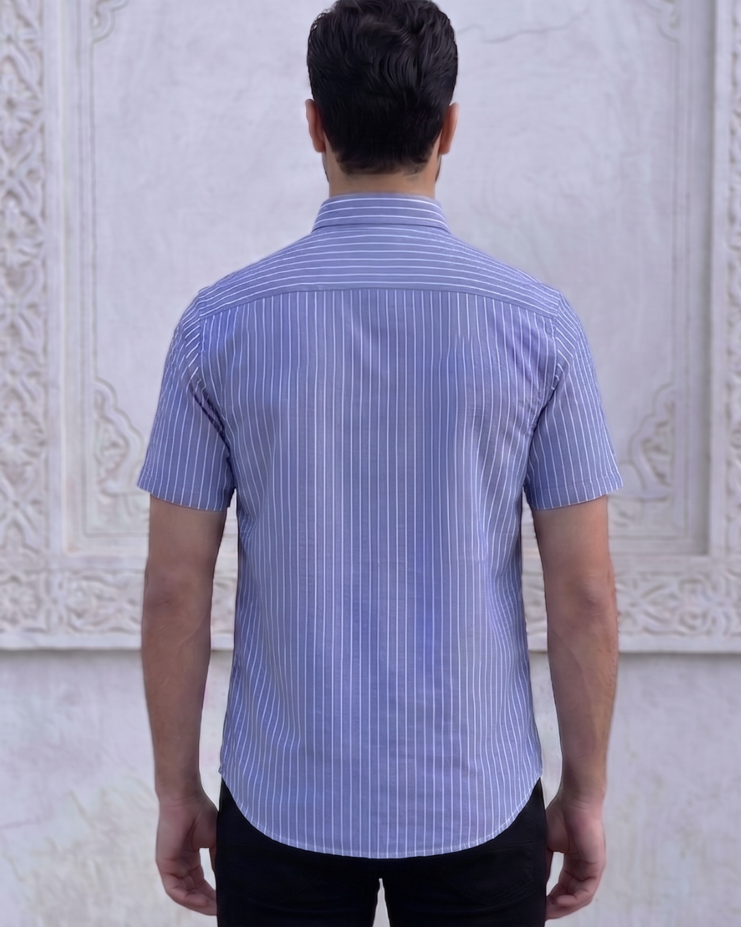 Chemise Lin Homme Bleu 4 Chemise Lin Homme Bleu – Image 4