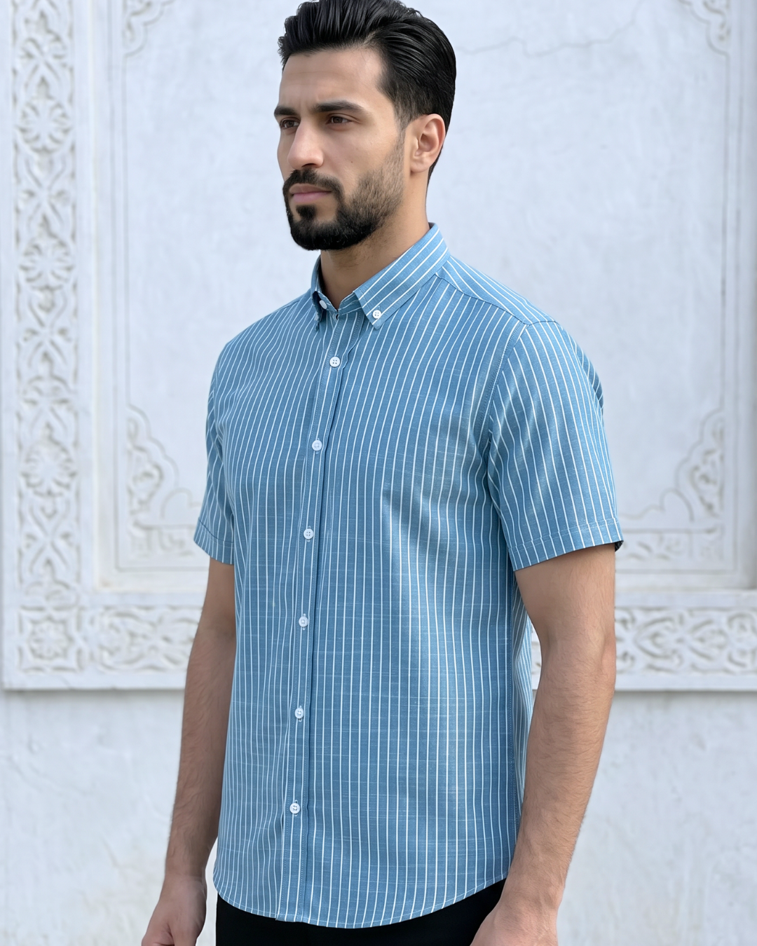 Chemise Lin Homme Bleu Turquoise 1 Chemise Lin Homme Bleu Turquoise