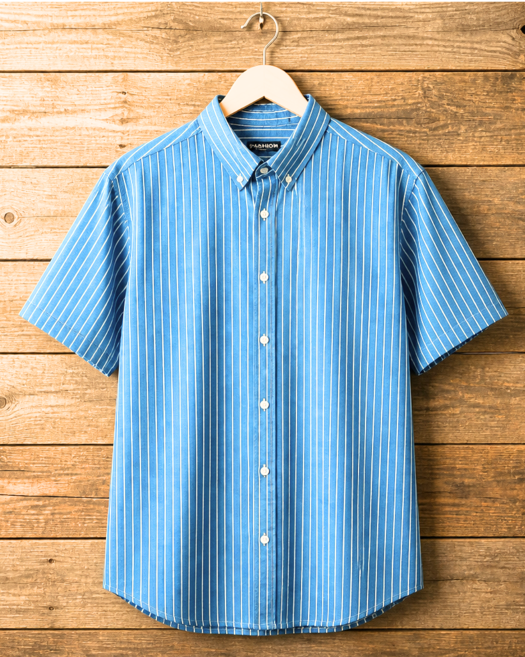 Chemise Lin Homme Bleu Turquoise 8 Chemise Lin Homme Bleu Turquoise – Image 8