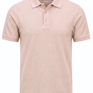 Polo Beige uni coton piqué