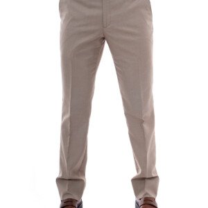 Pantalon tergale Beige Uni