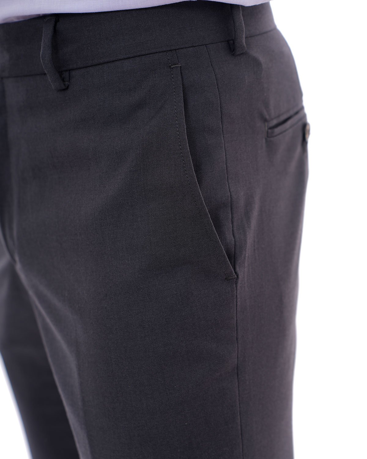 Pantalon tergale Gris Foncé Uni 4 Pantalon tergale Gris Foncé Uni – Image 4