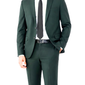 Costume Vert Foncé Homme-Coupe Droite