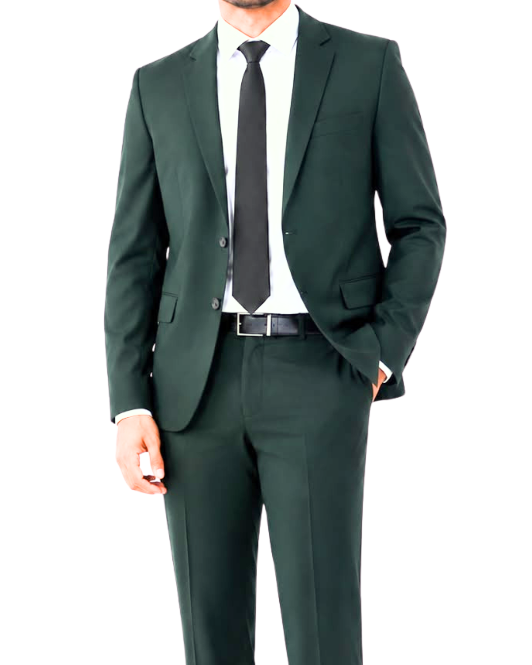 Costume Vert Foncé Homme-Coupe Droite 1 Costume Vert Foncé Homme-Coupe Droite