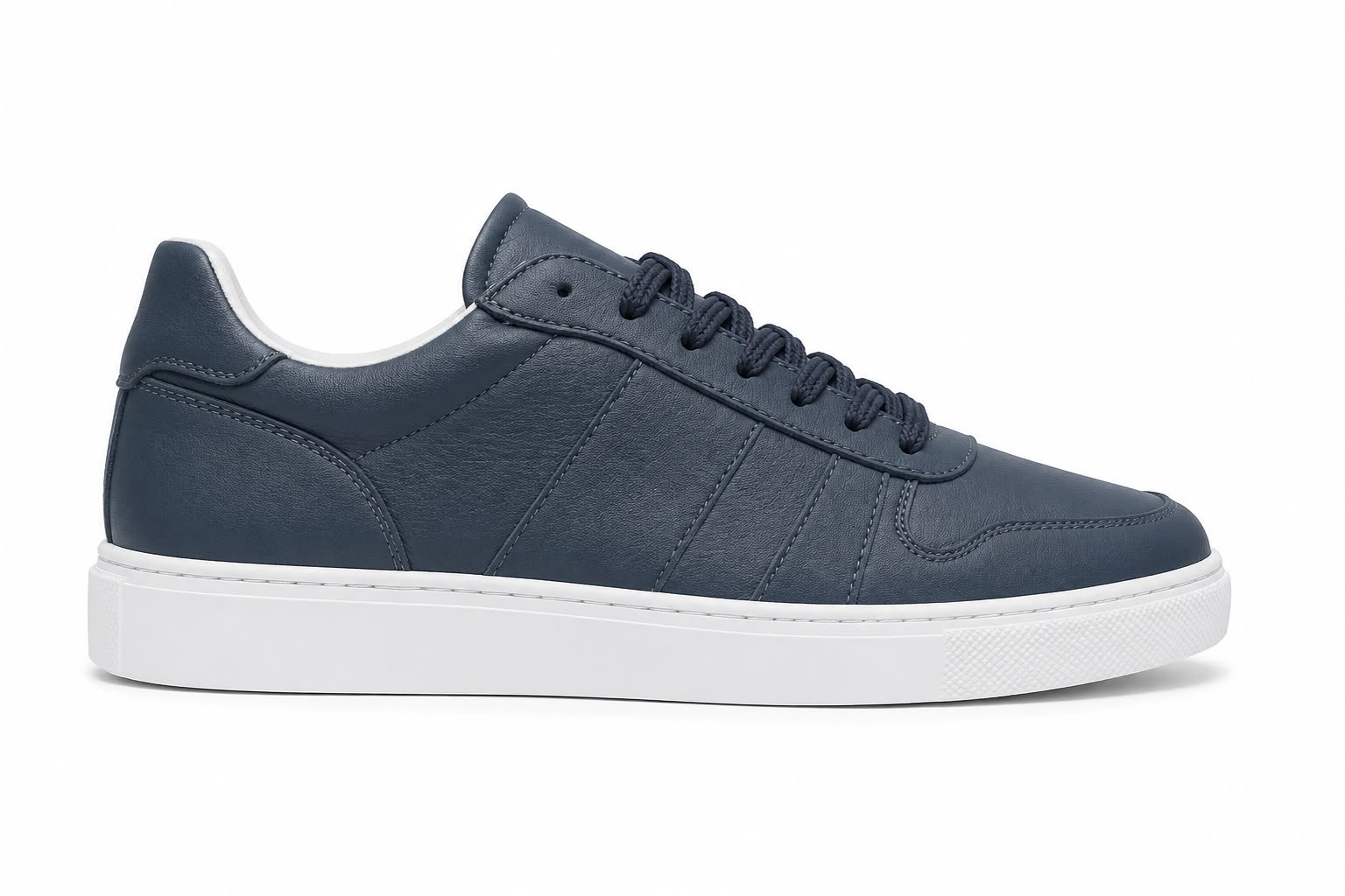 Chaussures sport en Cuir Bleu Marine 4 Chaussures sport en Cuir Bleu Marine – Image 4